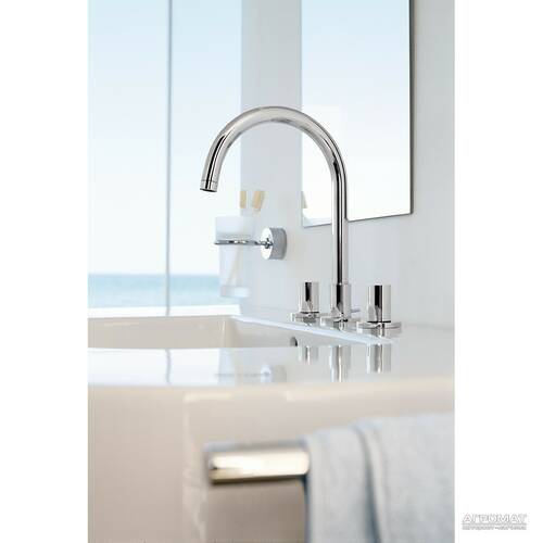 Склянка Axor Uno 41534000 з тримачем хром/білий, фото 2