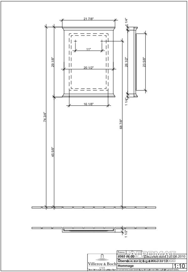 Дзеркало Villeroy&Boch Hommage 85650000 740х560 мм, фото 2