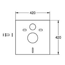 Звукоизолирующая прокладка Grohe 37131000, фото №2