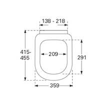 Кришка для унітаза Villeroy&Boch Subway 9M55S101 (9955S101), фото №2