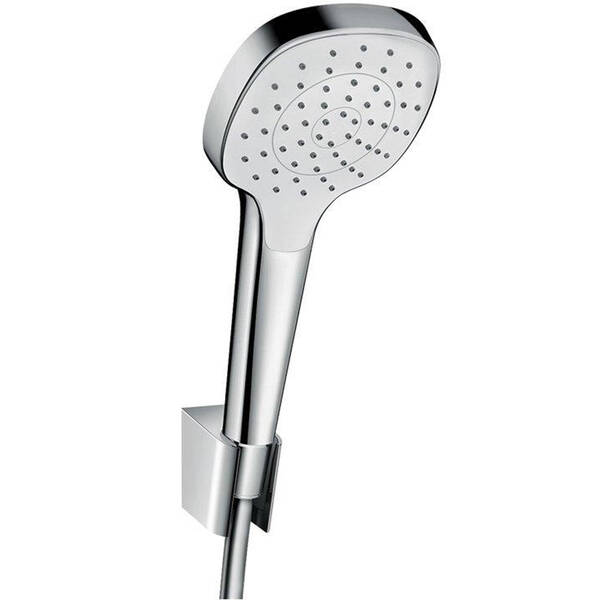 Душевой набор Hansgrohe Croma Select E 26412400 хром/белый, фото 1