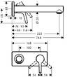 Змішувач прихованого монтажу для раковини Hansgrohe Talis S 72111000 зовнішня частина, фото 2