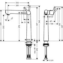 Змішувач для раковини Hansgrohe Talis S 72116000 хром, фото №2