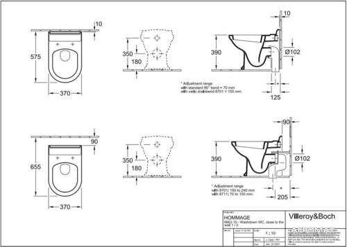 Унітаз підлоговий Villeroy&Boch Hommage 666310R2, фото 2
