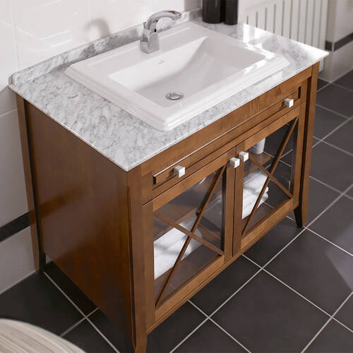 Раковина Villeroy&Boch Hommage 710263R1 63 см врезная в столешницу, фото 5