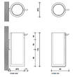 Дозатор для рідкого мила Decor Walther Stone 0972354 200 мл білий/хром, фото 3