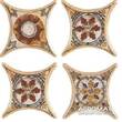 Вставка декоративная 4 Azulev Octogonal Estrella Tarancon Beige для пола 6,7x6,7 см, фото 1