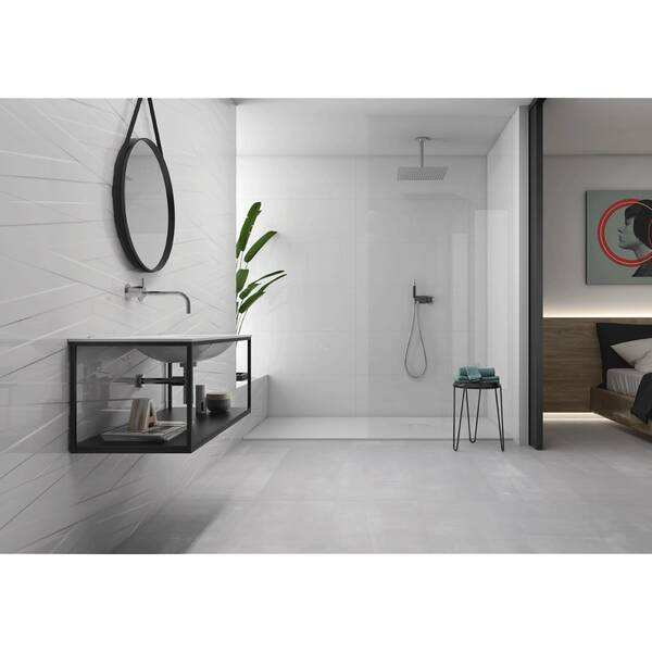 Плитка Geotiles Blancos Blanco Mate Rlv 40x120 см, фото 2