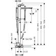 Змішувач для ванни Hansgrohe Metropol 32532000 підлоговий, хром, фото 2