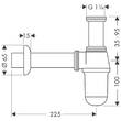 Сифон для біде Hansgrohe 55213000 хром, фото 2