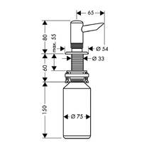Дозатор для жидкого мыла Hansgrohe 40418000 хром, фото №2