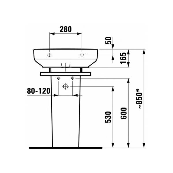 П'єдестал для раковини Laufen Pro H8199500000001, фото 2