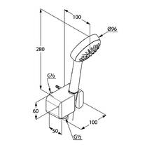 Душевой набор Kludi Logo 1S 6867005-00 хром, фото №2