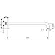 Тримач верхнього душу Hansgrohe 27413000 настінний, фото 2