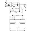 Змішувач для душу Hansgrohe Metropol 32560000 хром, фото 2