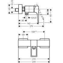 Смеситель для душа Hansgrohe Metropol 74560000, фото №2