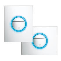 Клавіша змиву Grohe Nova Cosmopolitan Light 38809000 з LED-підсвічуванням та таймером, хром, фото №4