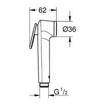 Гигиенический душ Grohe Tempesta-F 28020L01 1 режим струи, белый, фото №3
