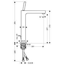Смеситель для раковины Axor Citterio 39020000 хром, фото №2