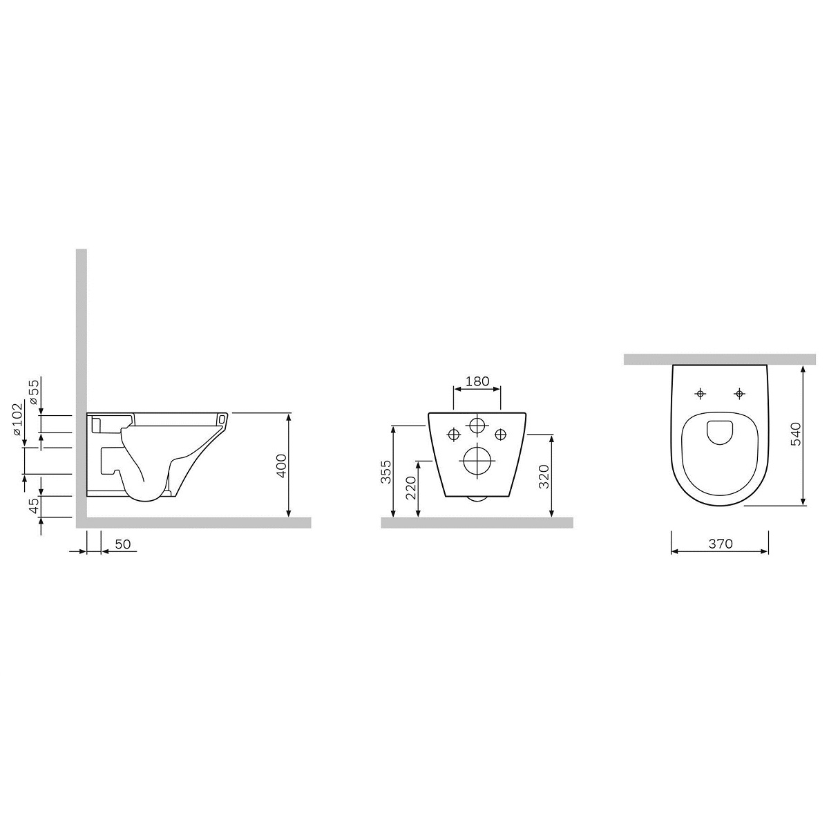 C501700WH Inspire Унітаз підвісний FlashClean (1 сорт)