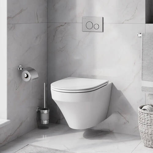 Унітаз підвісний Am.Pm Inspire C501700WH безобідковий FlashClean, фото 1