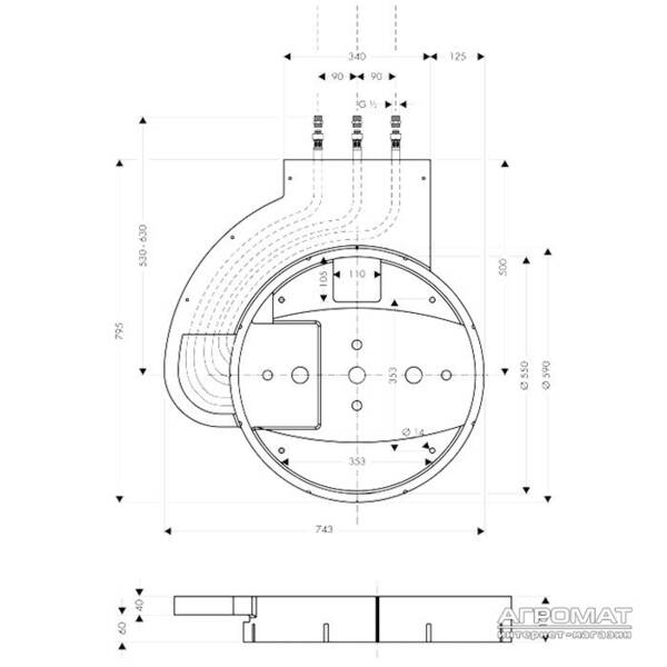 Прихована частина для верхнього душу Hansgrohe Rainmaker 28412180, фото 3