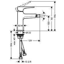Смеситель для биде Hansgrohe Metropol 32520000 хром, фото №2
