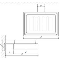 Мильниця Decor Walther Corner CO WSS 0561860 з тримачем, чорний матовий, фото №2