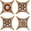 Вставка декоративна Azulev Octogonal Estrella Tarancon Terra 4 6,7x6,7 см, фото 1