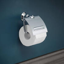 Держатель для туалетной бумаги Axor Montreux 42036000 с крышкой хром, фото №3