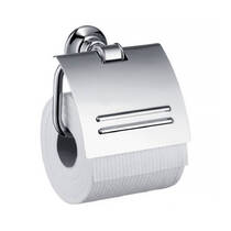 Тримач для туалетного паперу Axor Montreux 42036000 з кришкою хром, фото №1