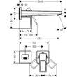 Змішувач прихованого монтажу для раковини Hansgrohe Metropol 74526000 хром, фото 2