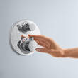 Змішувач прихованого монтажу для душу Hansgrohe Ecostat S 15757000 з термостатом, на 1 функцію, хром, фото 3
