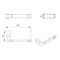 Держатель для туалетной бумаги Devit Katarina 85C1148W без крышки хром, фото №2