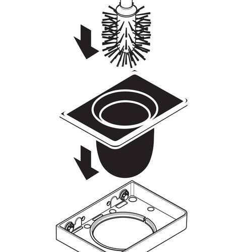 Колба для щетки для унитаза Axor Universal 92438000, фото 2