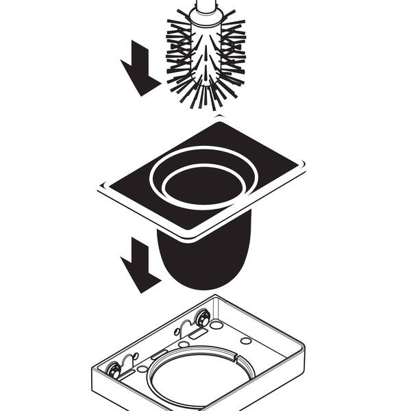 Колба для щетки для унитаза Axor Universal 92438000, фото 2