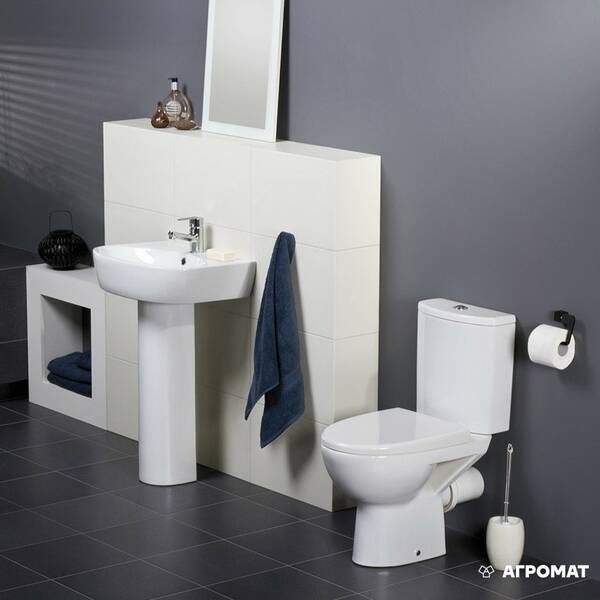 Унітаз-компакт Cersanit Parva 010 із сидінням з дюропласту Soft Close, фото 3