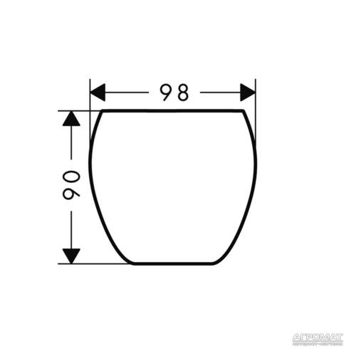 Стакан Axor Massaud 42234000 розовый, фото 3