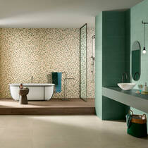 Плитка Love Ceramic Splash Green Ret 35x100 см, фото №2