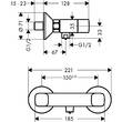Змішувач для душу Hansgrohe Logis 71263000 хром, фото 2