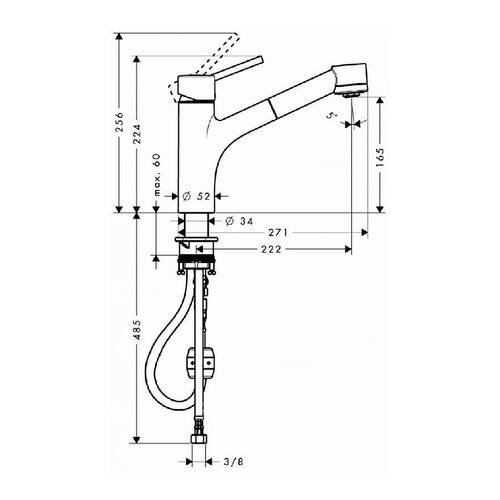 Смеситель для кухни Hansgrohe Talis S 32841000, фото 2