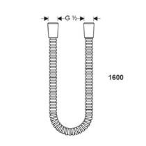 Душевой шланг Axor Montreux 28116250 1,6 м золото матовый, фото №2