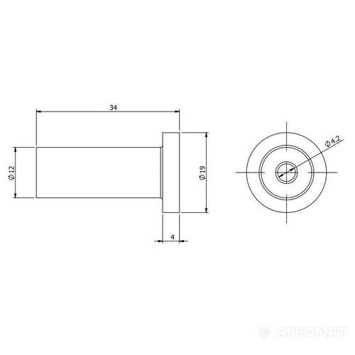 Гачок Langberger Style 2170131A одинарний хром, фото 2