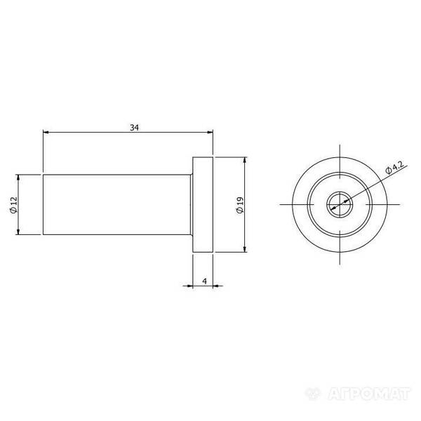 Гачок Langberger Style 2170131A одинарний хром, фото 2