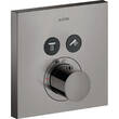 Смеситель скрытого монтажа Axor ShowerSolutions 36715330 с термостатом, черный хром матовый, фото 1