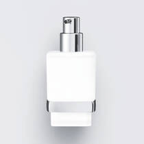 Дозатор для жидкого мыла Am.Pm Gem A9036900 с держателем хром/белый, фото №5