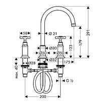 Смеситель для раковины Axor Montreux 16513000 хром, фото №2