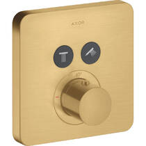 Смеситель скрытого монтажа Axor ShowerSolutions 36707250 с термостатом, матовое золото, фото №1