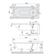 Ванна кварилова Villeroy&Boch Libra uBQ180LIB2V-01 180х80 см з ніжками, фото 2