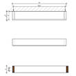 Тримач для рушників Decor Walther Brick BK HTE40 0590100 хром, фото 2